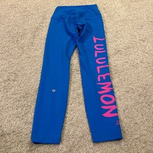 Rare lululemon Ed Curtis wunder train in 7/8th length